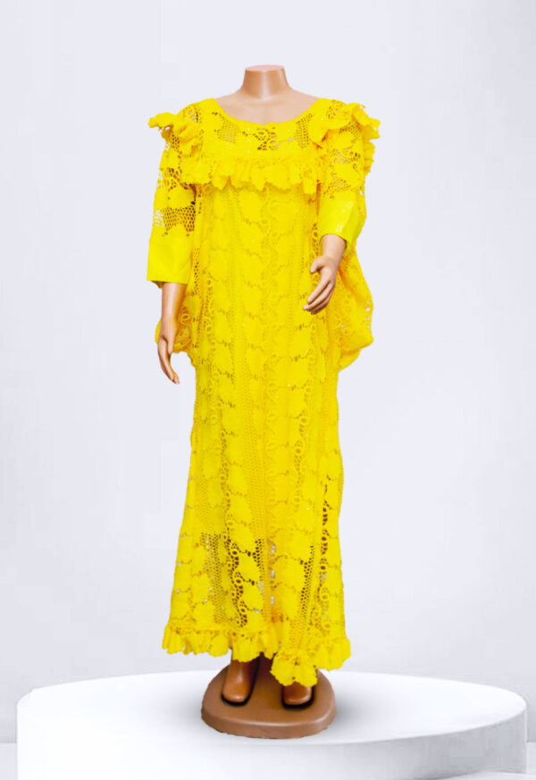 Yellow Lace Maxi Dress