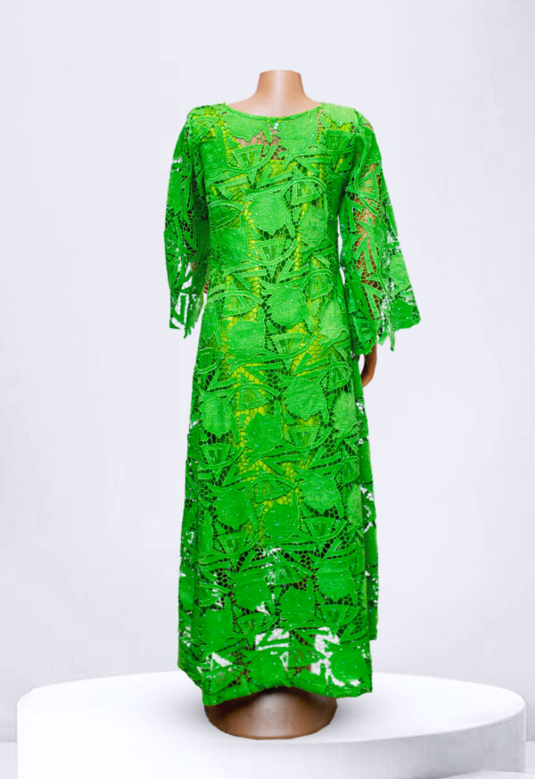 Green Lace Maxi Dress - Image 2