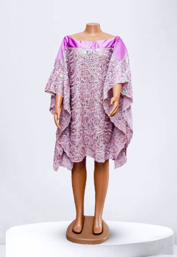 Purple Lace Mid Gown - Image 2