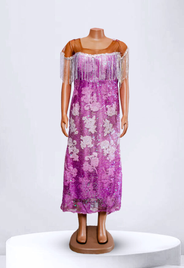 Purple Lace Party Dress