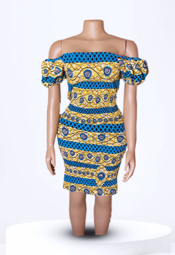 Ankara Smoked Gown