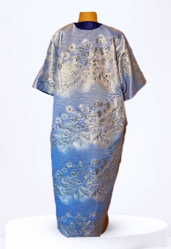 Embroidery bubu gown with head Tie - Image 2