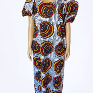 Stoned straight ankara style with two pieces (head tie)