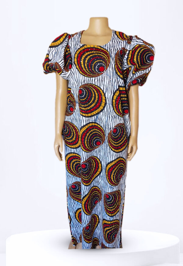 Stoned straight ankara style with two pieces (head tie)