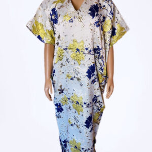 Kaftan bubu Damask gown