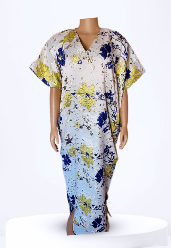 Kaftan bubu Damask gown