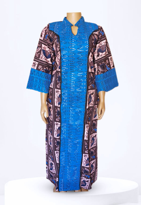 Ankara Bubu with Lace Collar