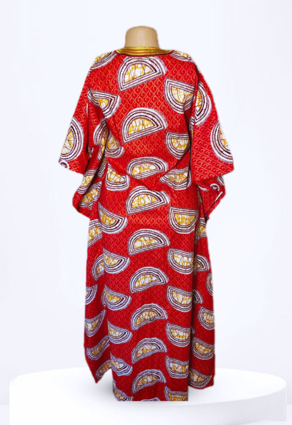 Embroidery Bubu Ankara with two Pieces (head tie)