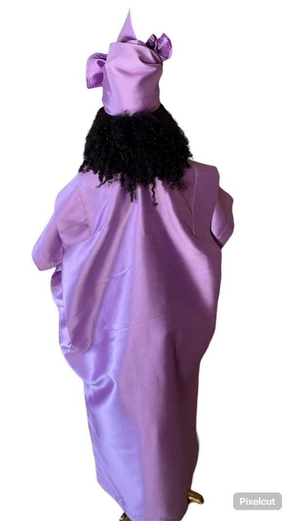 Kaftan Bubu With Pleated Shoulder and Tight Waist (Lilac) - Image 2